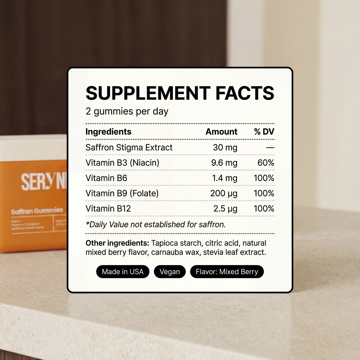SERYNI - Saffron Gummies