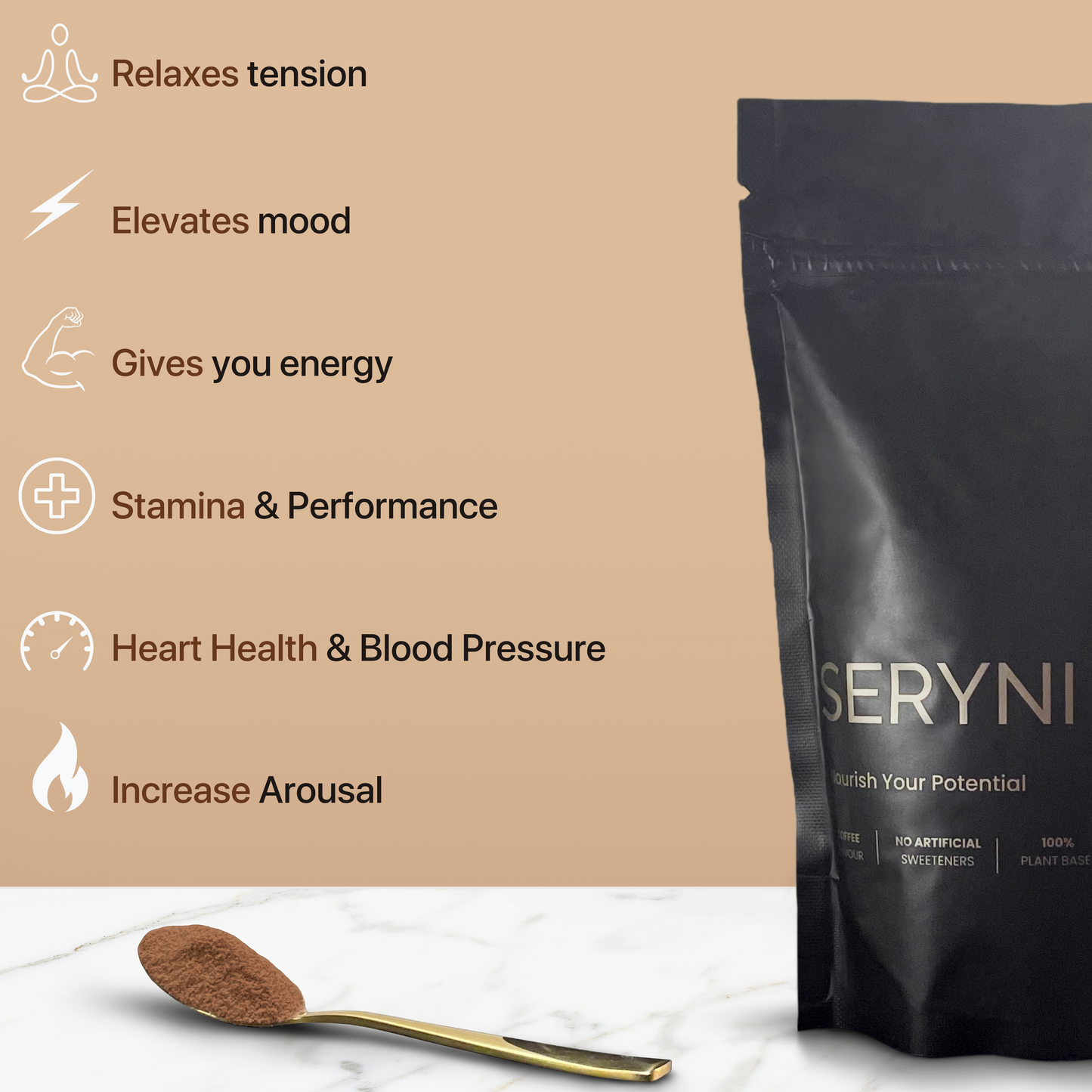 SERYNI - Sex Fuel - Coffee Tabs