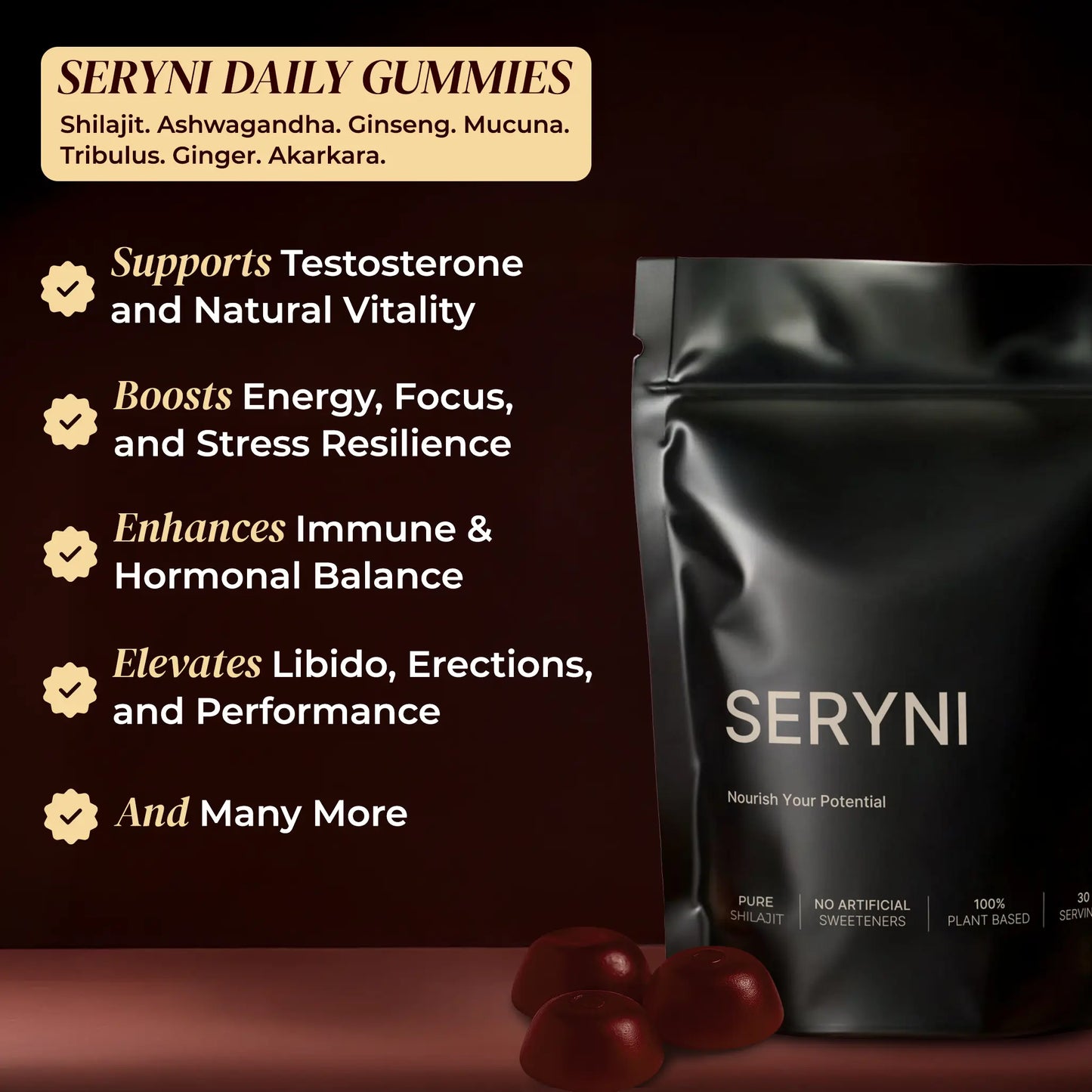 SERYNI® Pure Shilajit Gummies